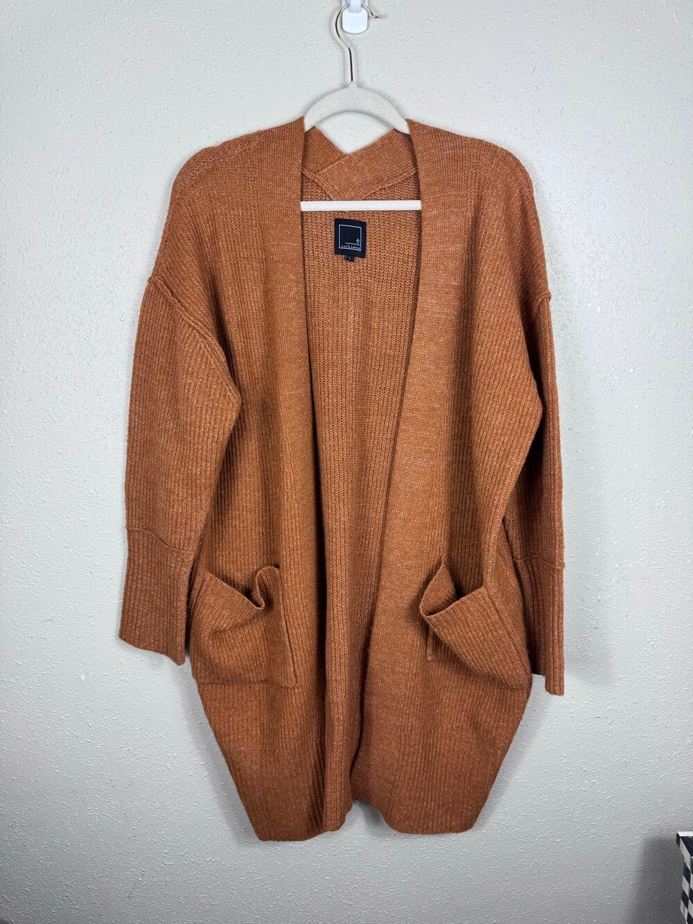 Caramel Lily & Lottie Large Pocket Cardigan Womens Size Large